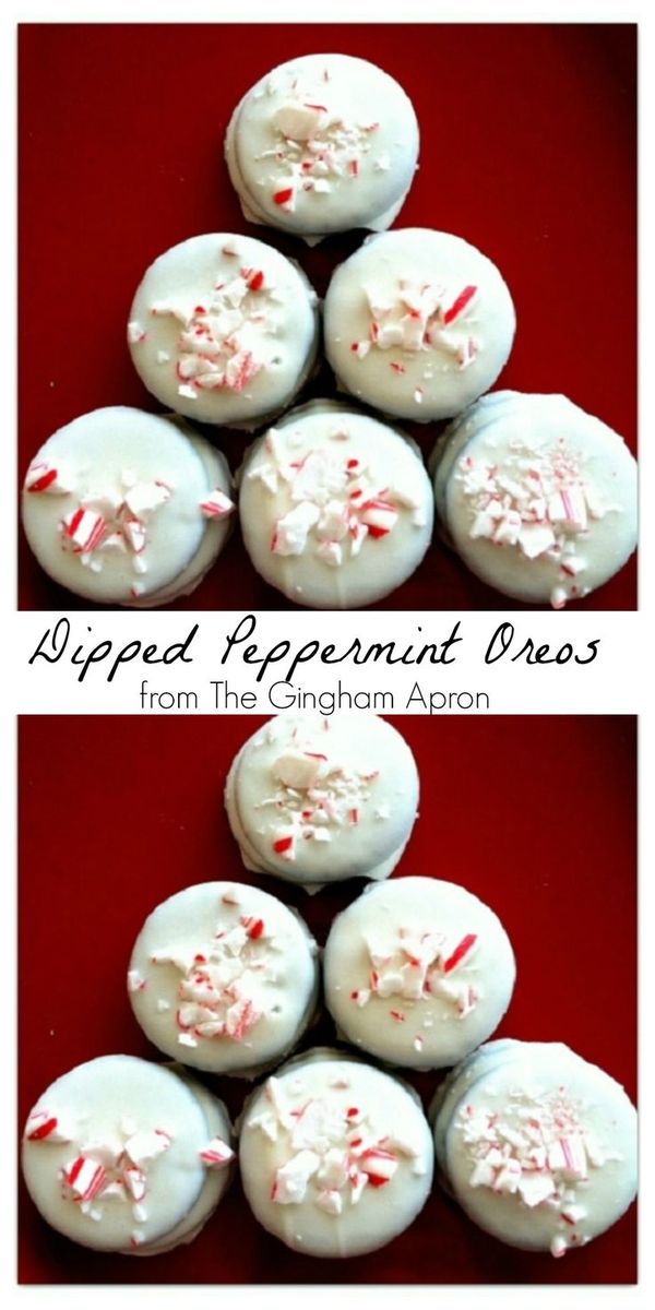 Dipped Peppermint Oreos