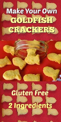 DIY 2 Ingredient Gluten Free Goldfish Crackers