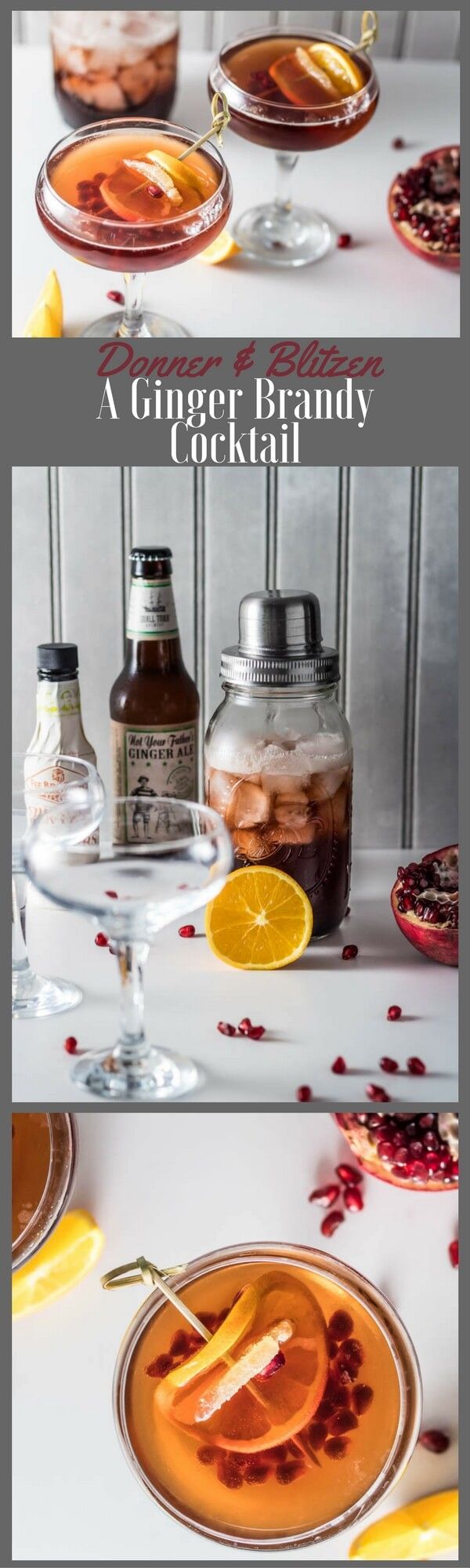 Donner and Blitzen: A Ginger Brandy Cocktail