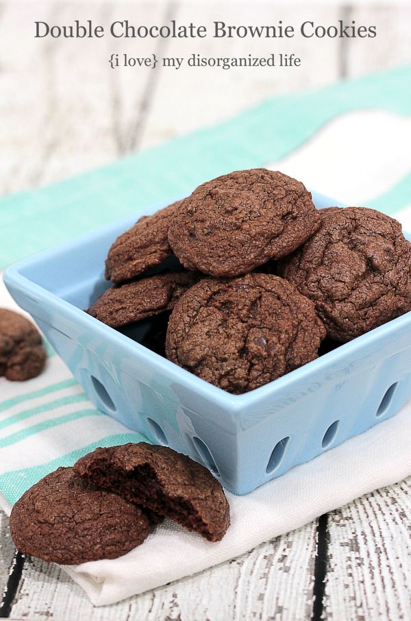 Double Chocolate Brownie Cookies