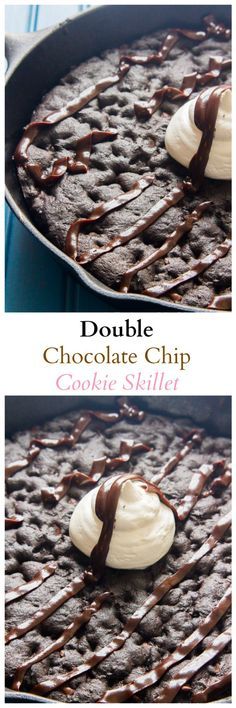 Double Chocolate Chip Cookie Skillet