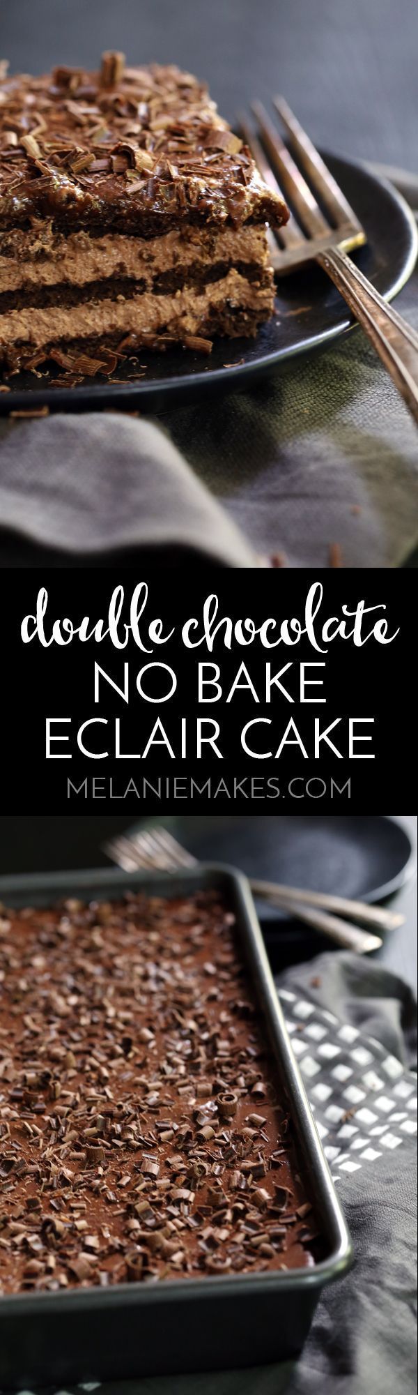 Double Chocolate Eclair Cake