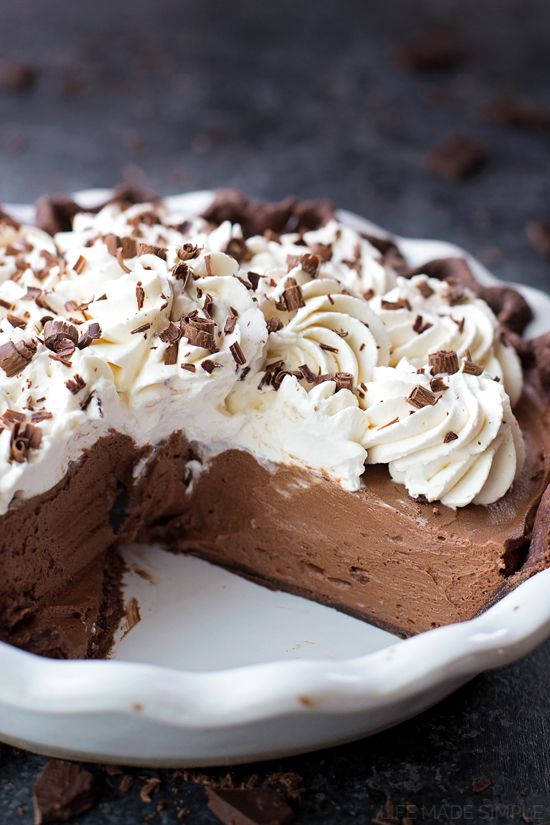 Double Chocolate French Silk Pie