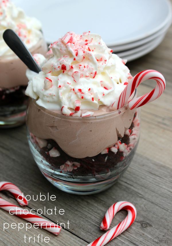 Double Chocolate Peppermint Trifle