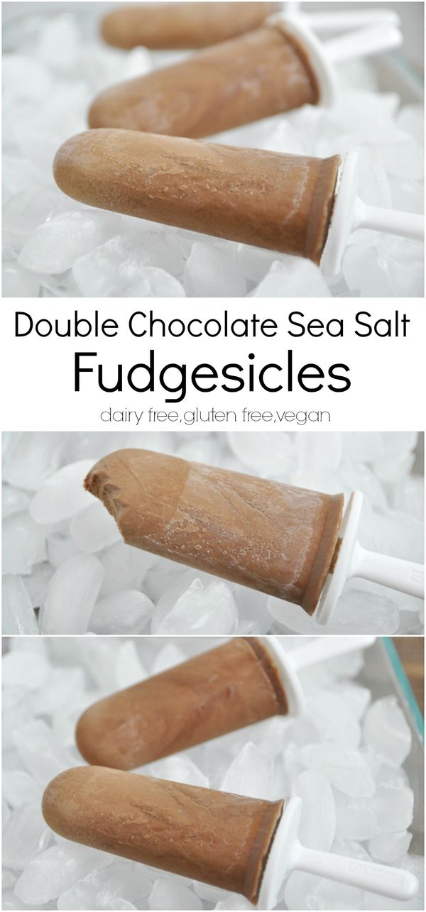 Double Chocolate Sea Salt Fudgesicles *Dairy Free