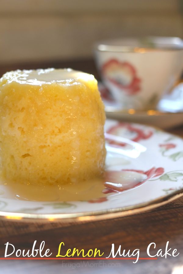 Double Lemon Mug Cake