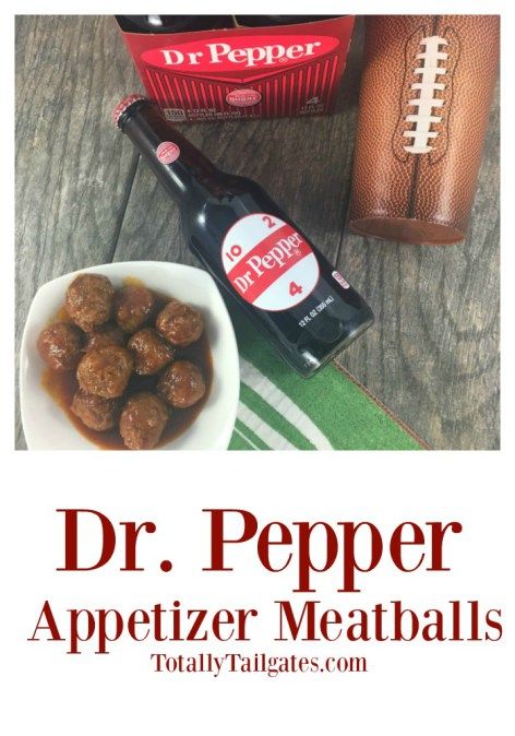 Dr. Pepper Meatball Appetizers