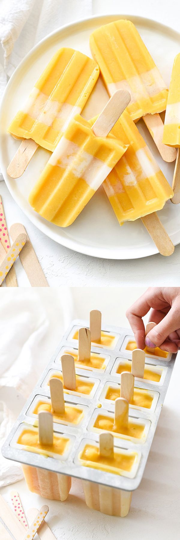 Dreamy Creamy Mango Pops