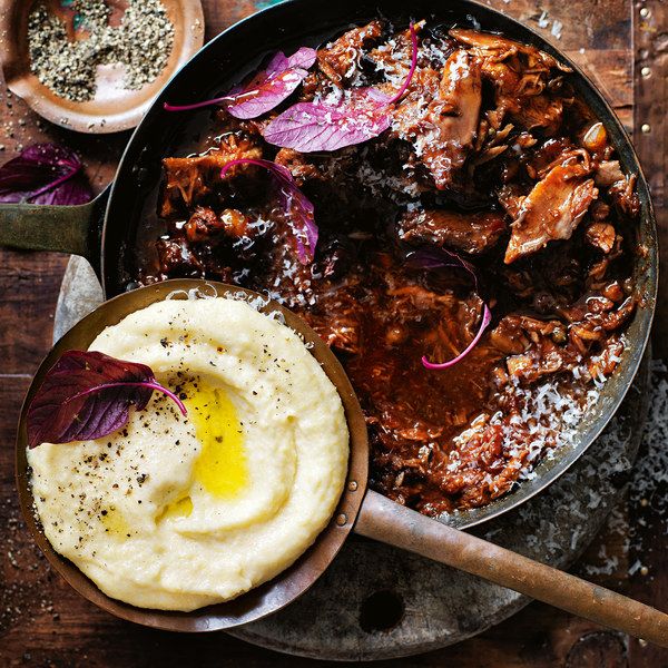 Duck Ragù with Creamy Polenta