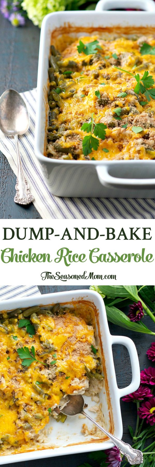 Dump-and-Bake Chicken Rice Casserole