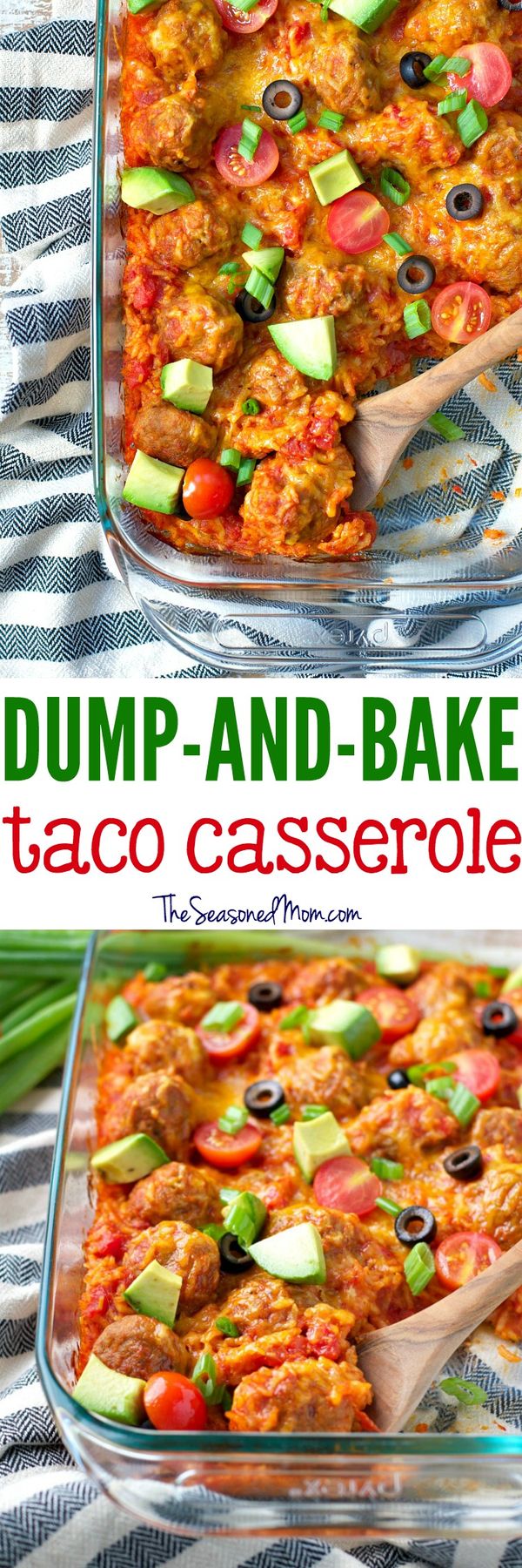 Dump and Bake Taco Casserole