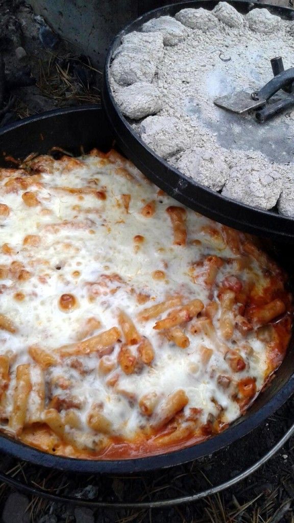 Dutch Oven Baked Ziti