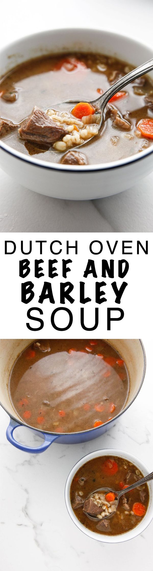 Dutch Oven Beef and Barley Soup