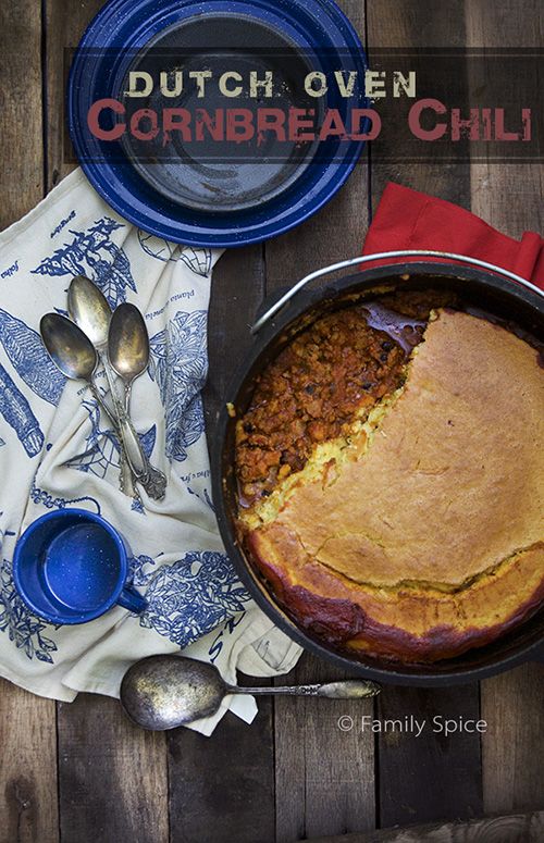 Dutch Oven Cornbread Chili