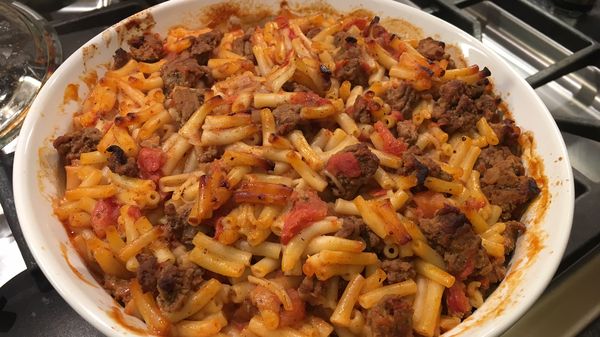 Dylan's Mom's Cheeseburger Casserole