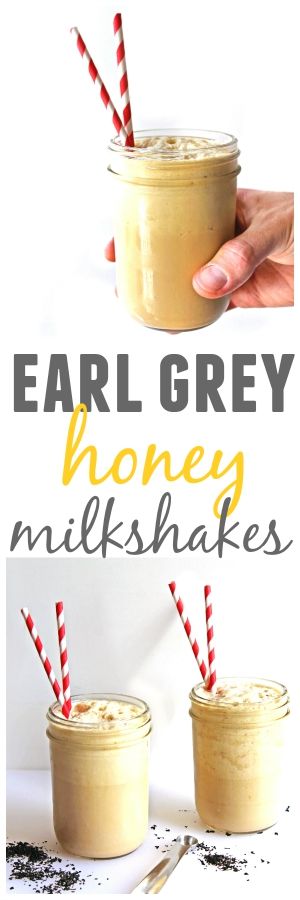 Earl grey honey milkshakes