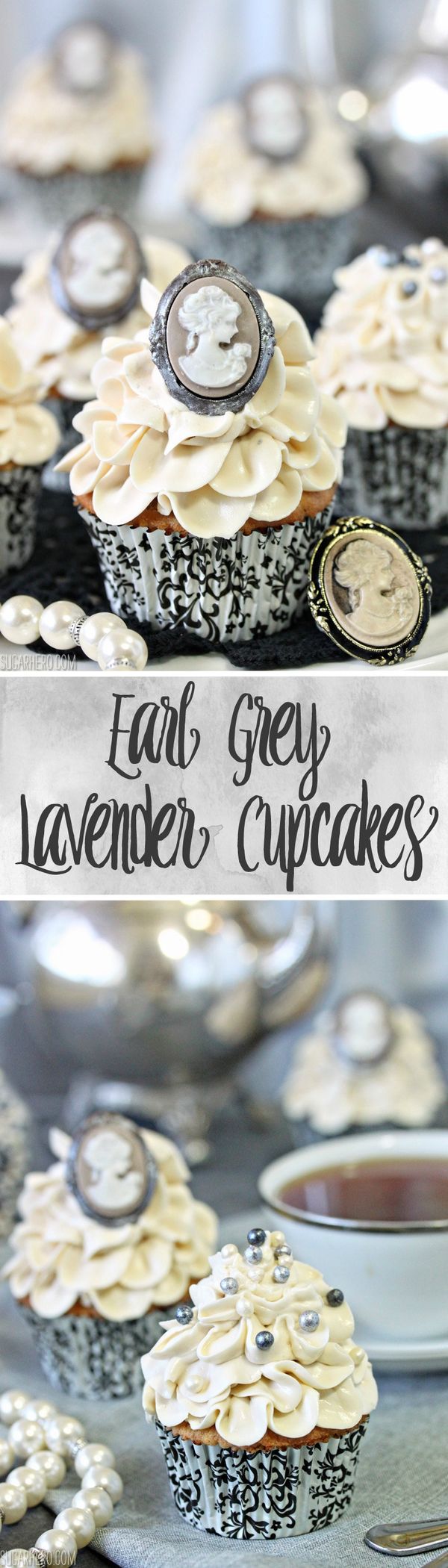 Earl Grey Lavender Cupcakes