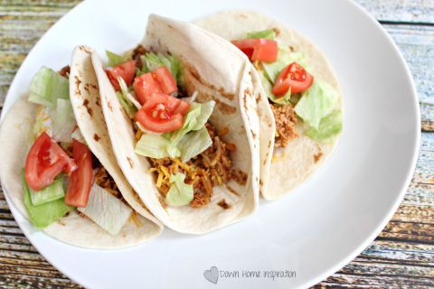 Easiest Ever 3 Ingredient Slow Cooker Chicken Tacos