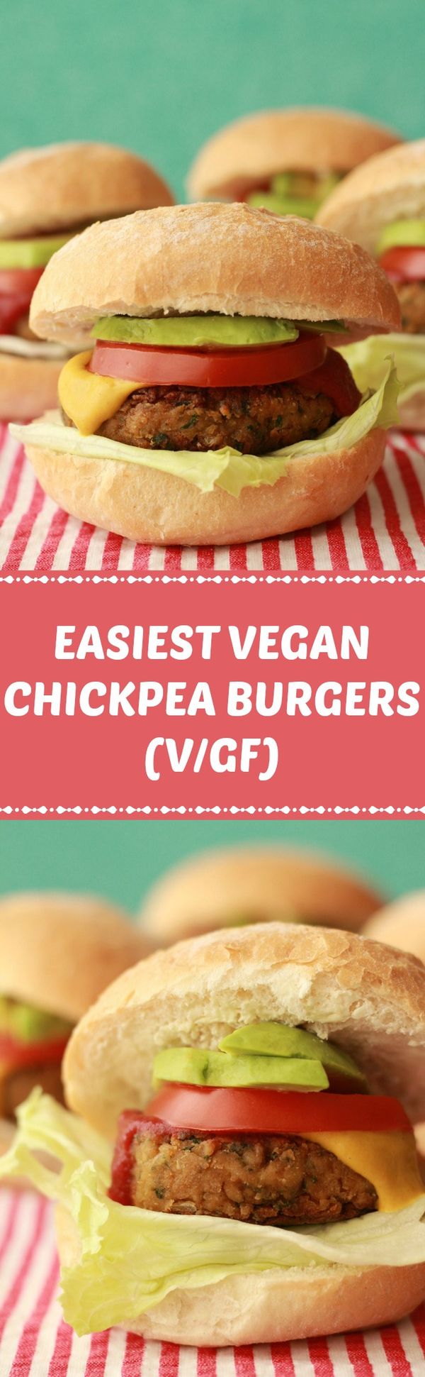 Easiest Vegan Chickpea Burgers