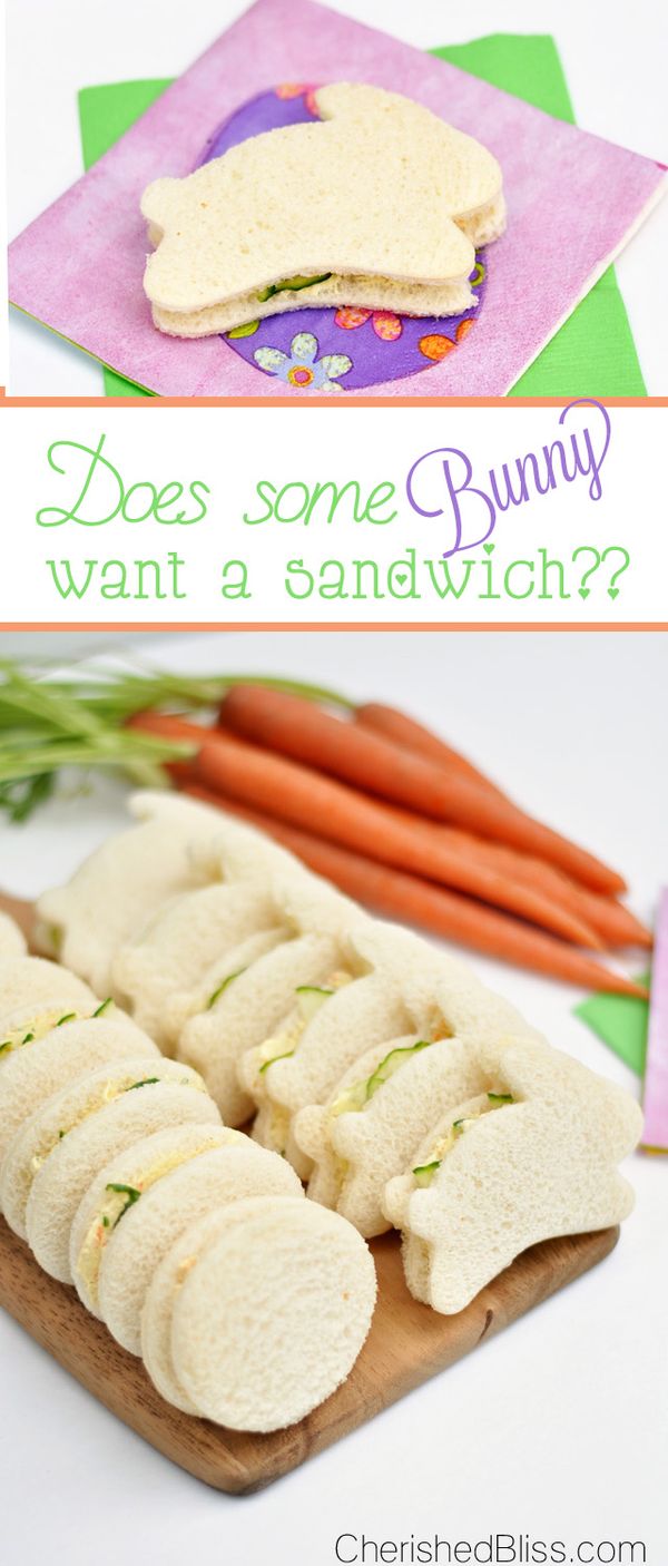 Easter Cucumber Sandwiches