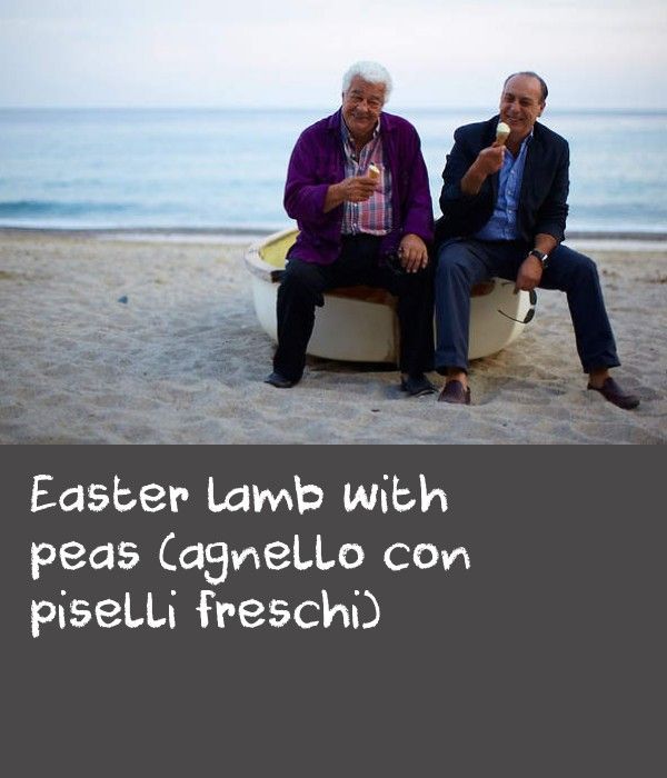 Easter lamb with peas (agnello con piselli freschi