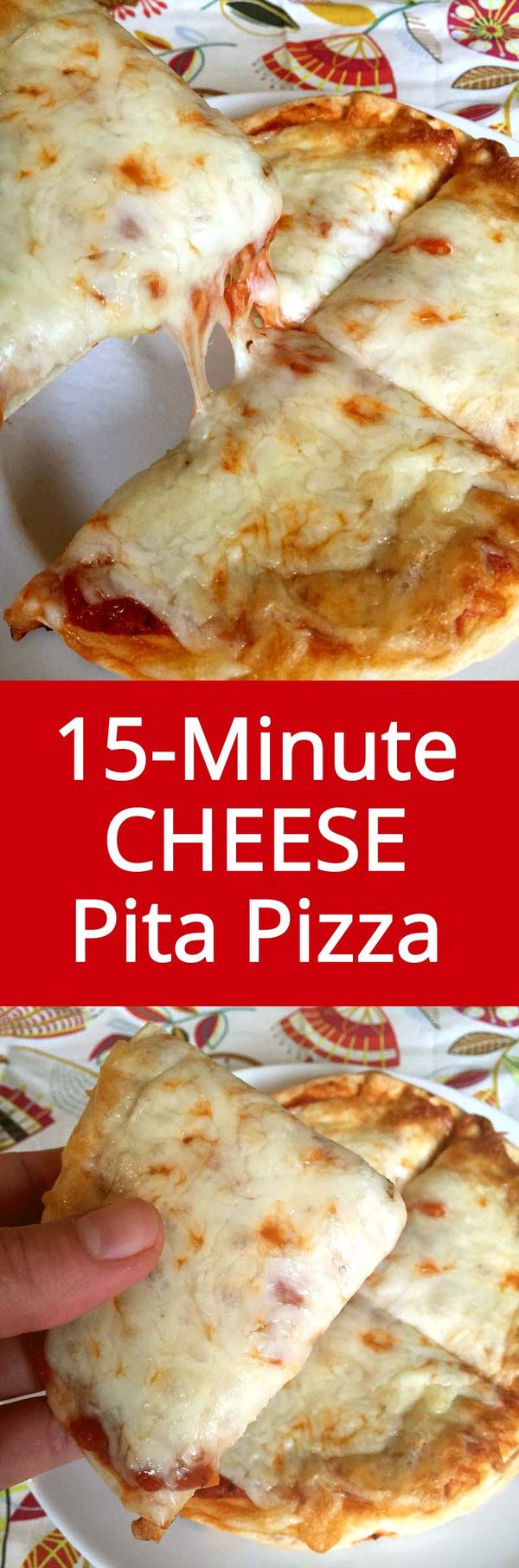 Easy 15-Minute Cheese Pita Pizza