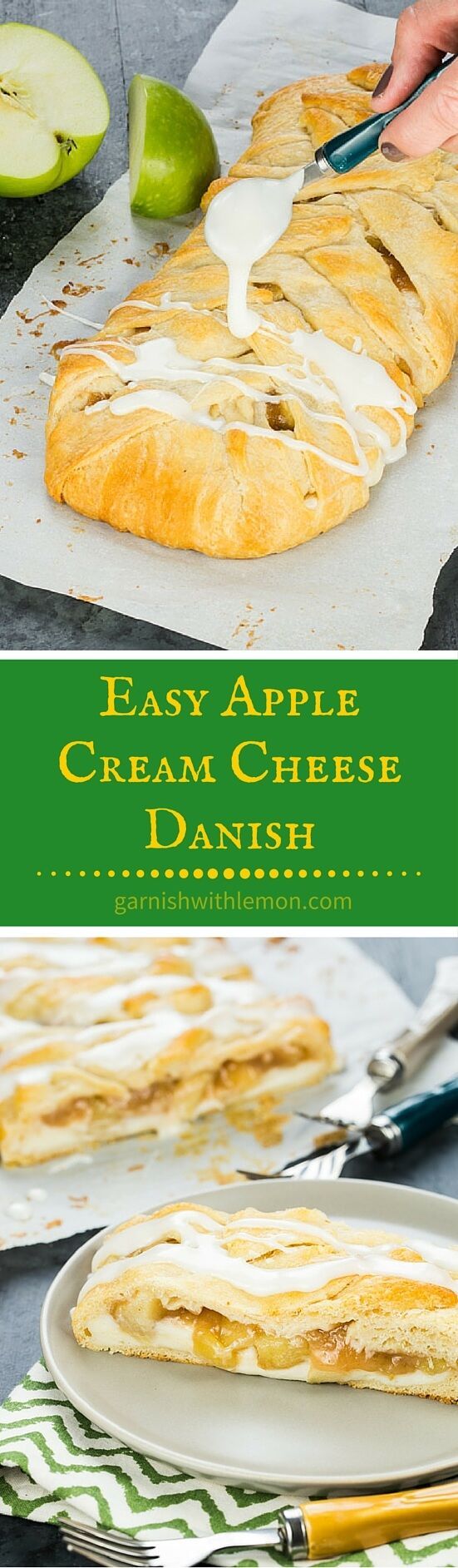 Easy Apple Cream Cheese Danish