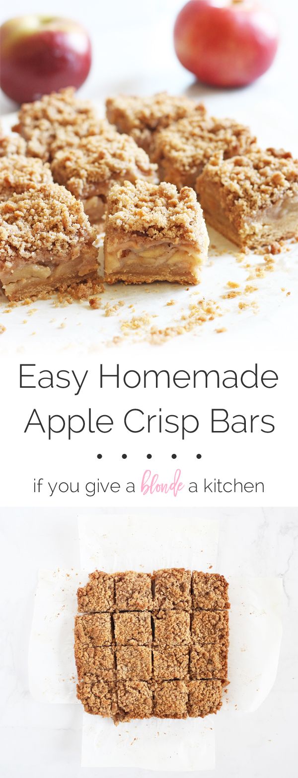 Easy Apple Crisp Bars