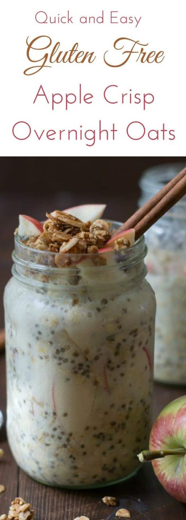 Easy Apple Crisp Overnight Oats