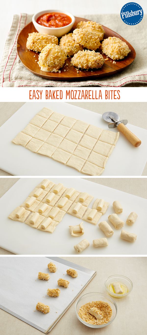 Easy Baked Mozzarella Bites