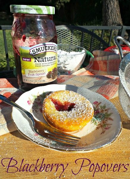 Easy Blackberry Popovers