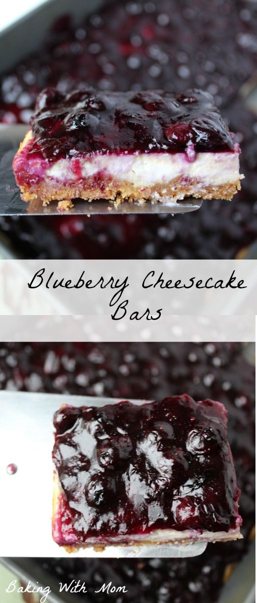 Easy Blueberry Cheesecake Bars