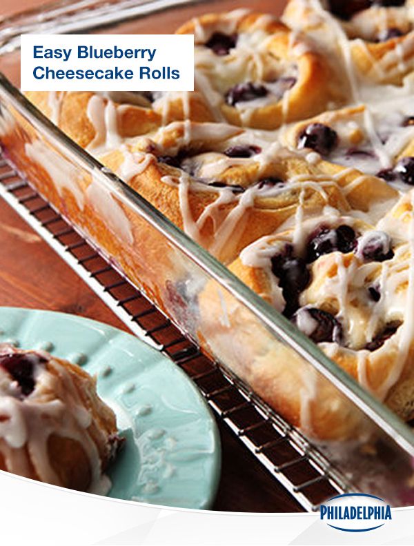 Easy Blueberry Cheesecake Rolls