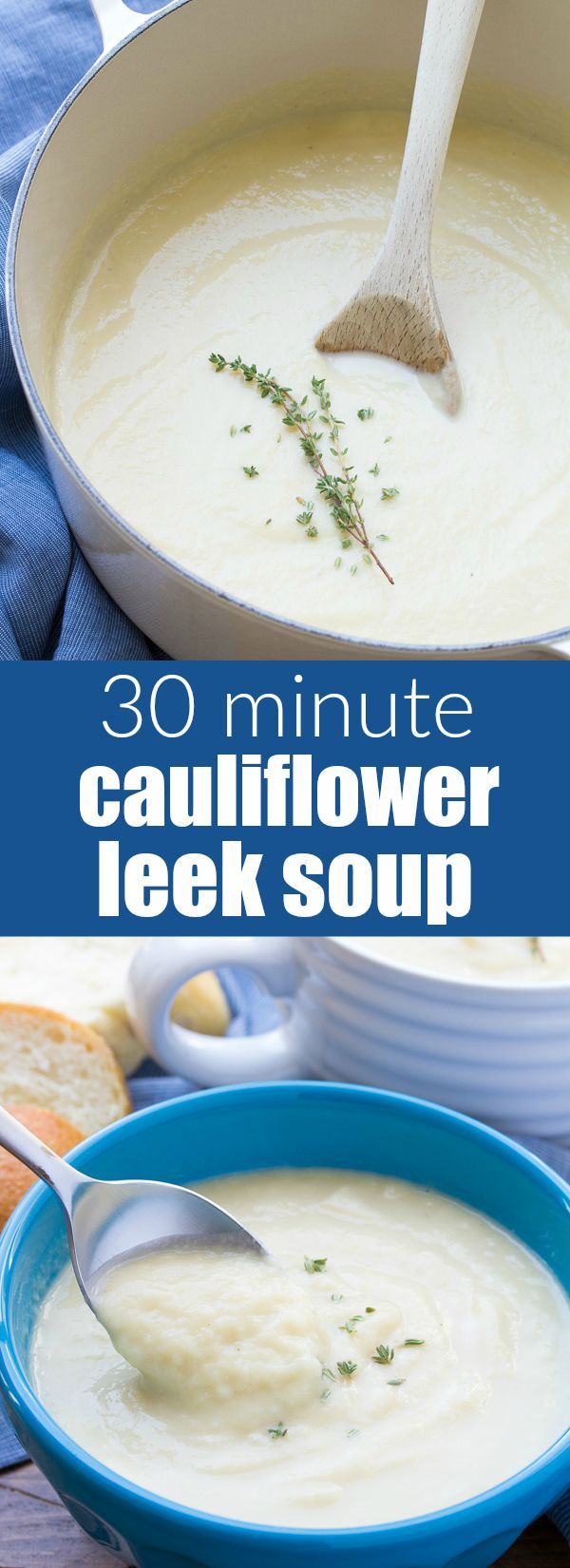 Easy Cauliflower Leek Soup