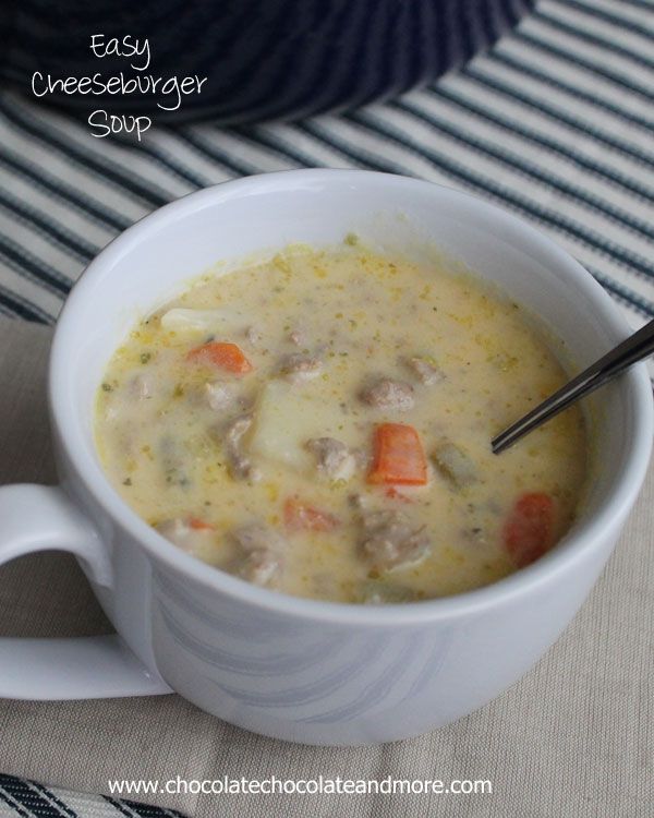 Easy Cheeseburger Soup