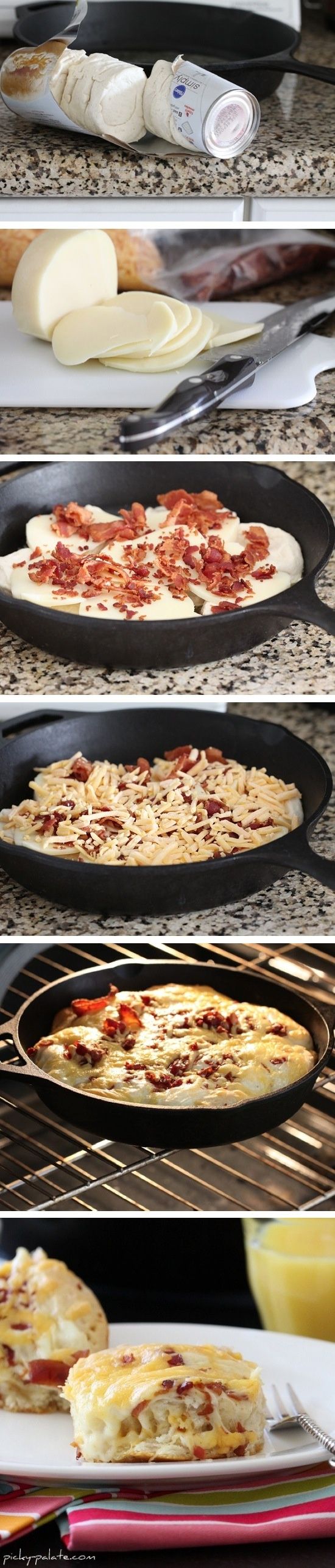 Easy Cheesy Bacon Biscuit Pull-Aparts-IV