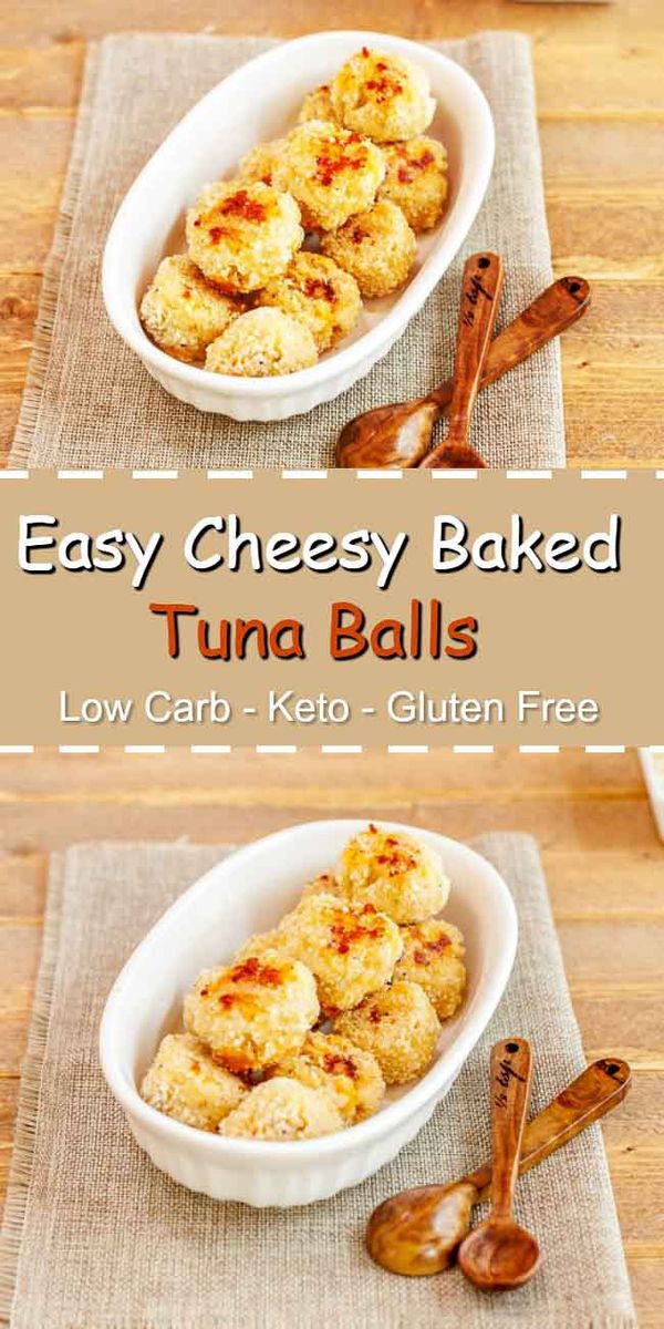 Easy Cheesy Baked Tuna Balls