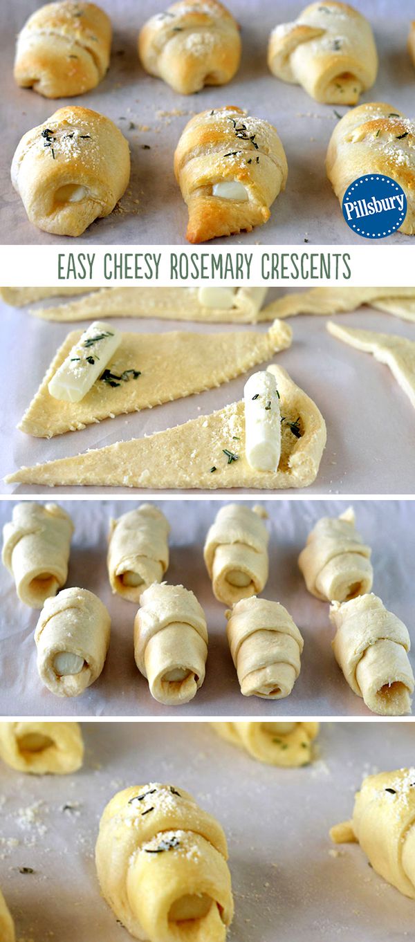 Easy Cheesy Rosemary Crescent Rolls