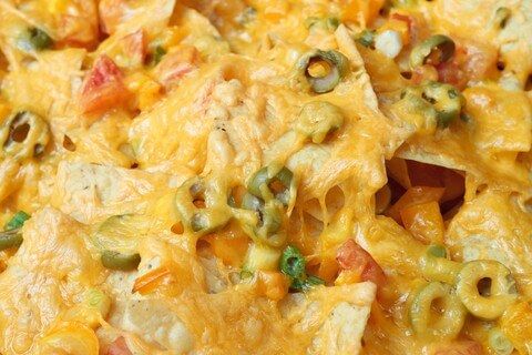 Easy Cheesy Velveeta Chicken Nachos