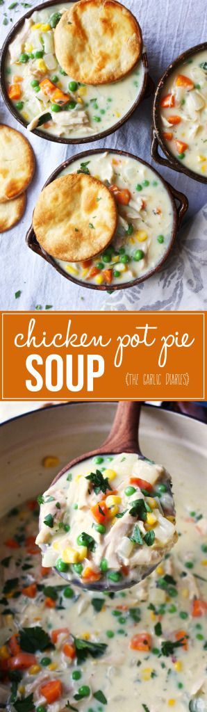 Easy Chicken Pot Pie Soup (Soup Sunday!