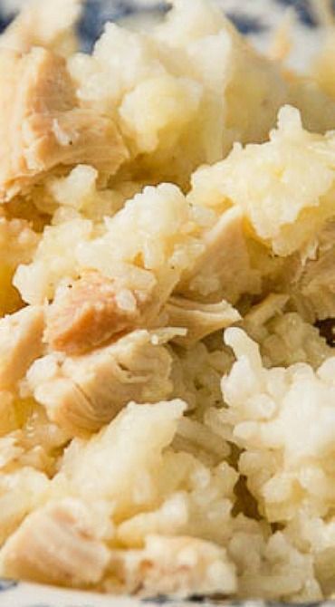 Easy Creamy Crock Pot Chicken and Rice