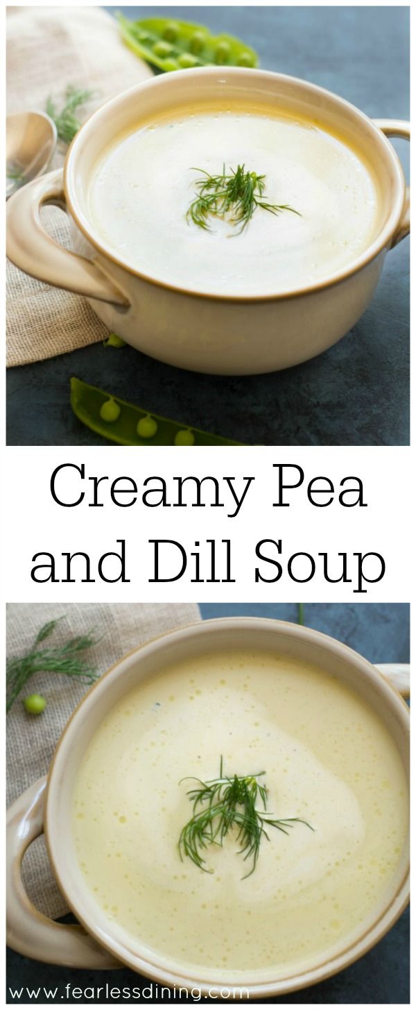 Easy Creamy Pea and Dill Soup