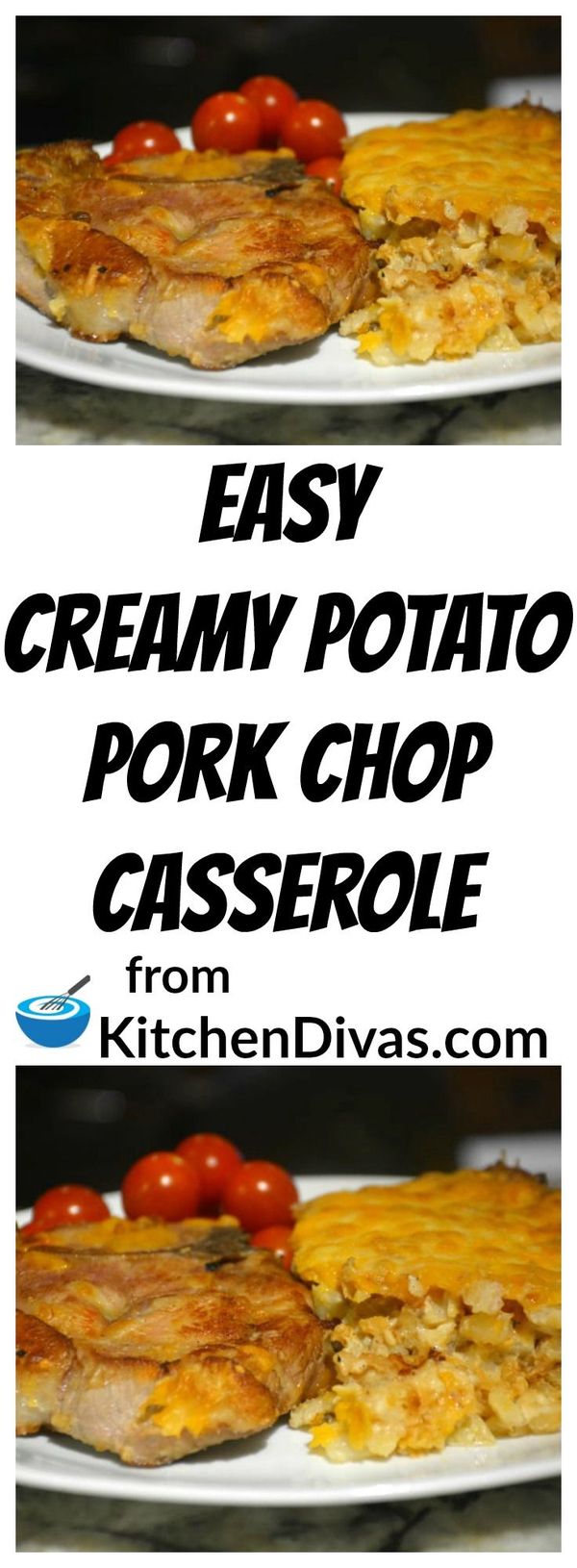 Easy Creamy Potato Pork Chop Casserole