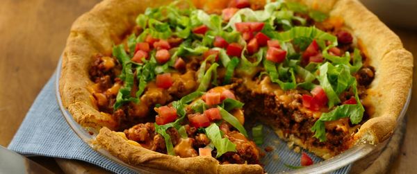 Easy Crescent Taco Bake