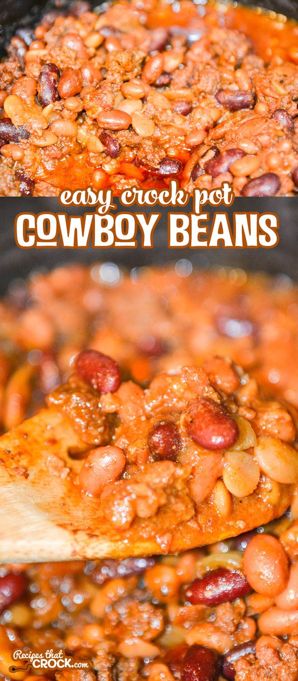 Easy Crock Pot Cowboy Beans