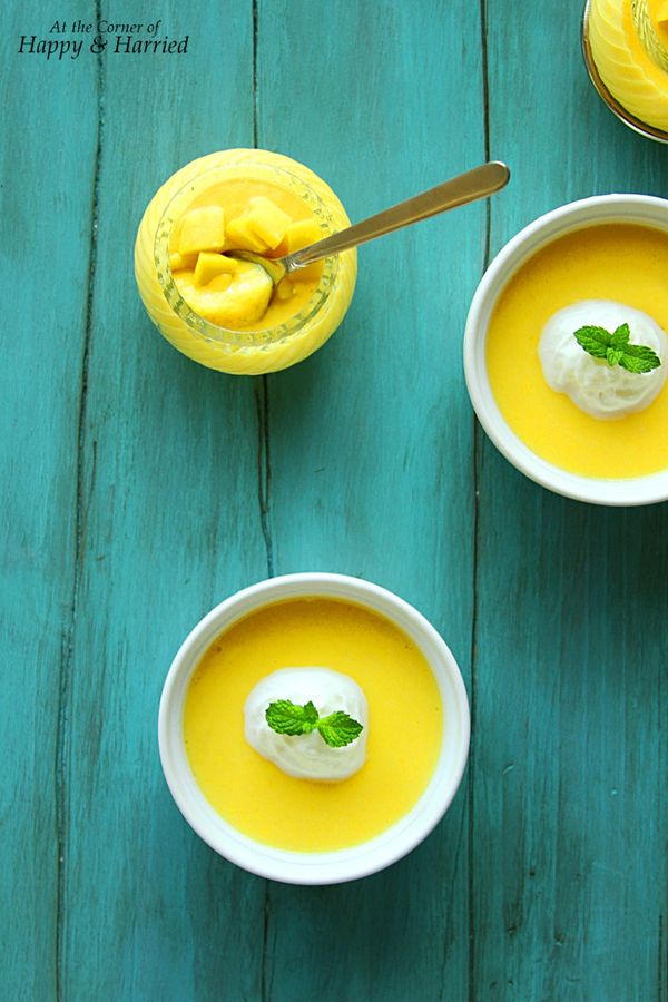 Easy Dessert - Mango Pudding: Two Ways