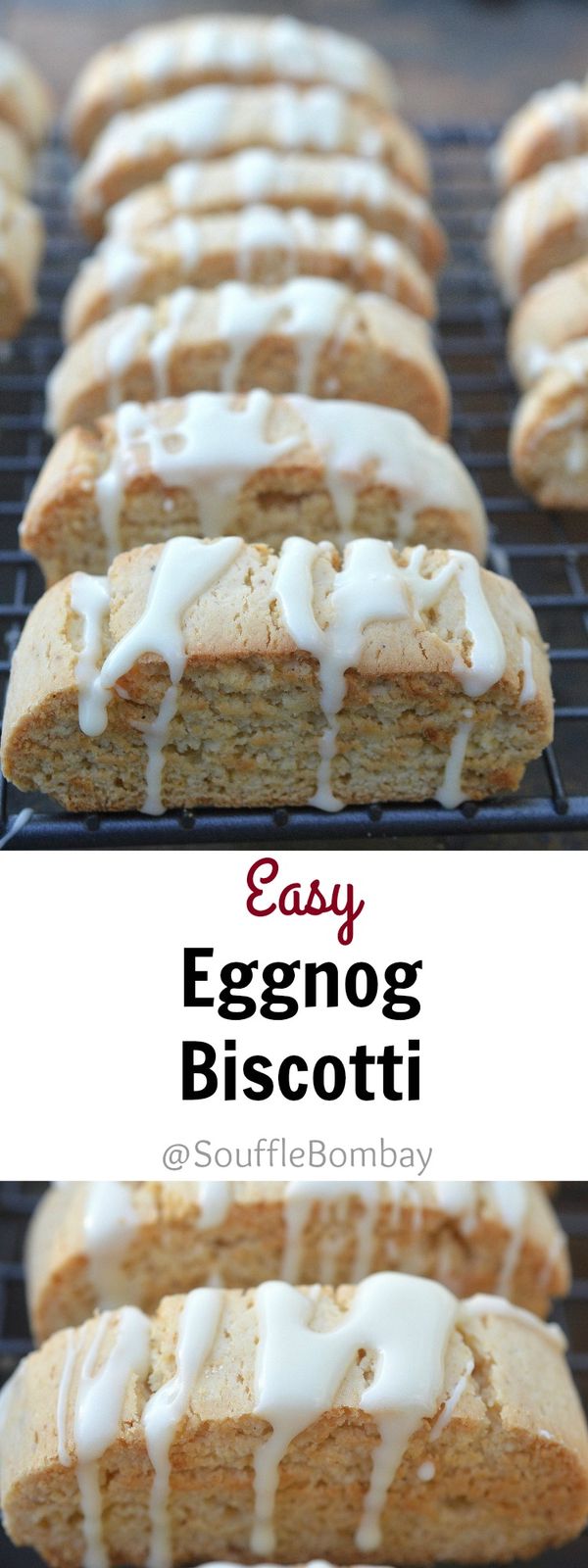 Easy Eggnog Biscotti #SafeNog