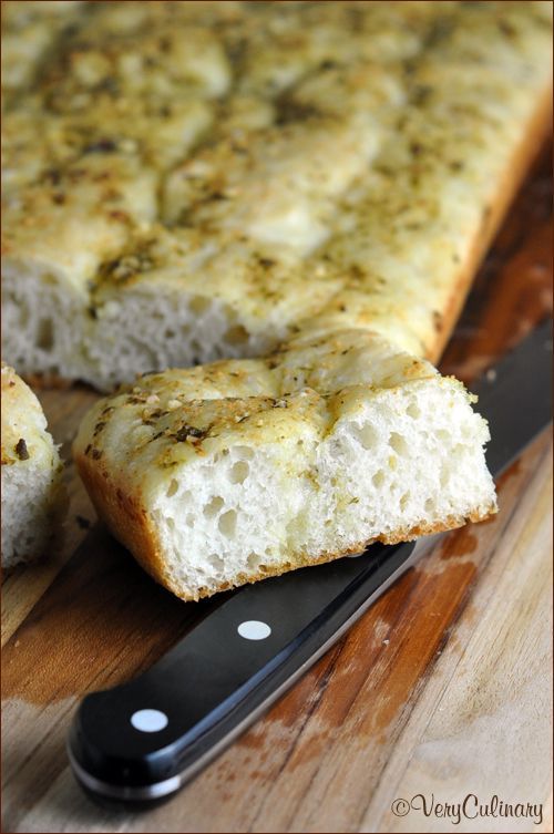 Easy Focaccia with Pesto