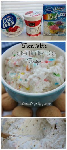 Easy Funfetti Cake Batter Dip