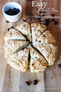 Easy Gluten Free Blueberry Scones